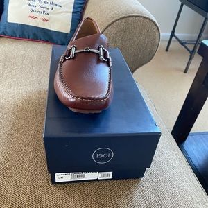 1901 Mens Cognac Leather Driving Shoes size 12m